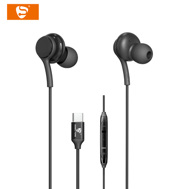 SOMIC TONE D21C Type-C Music Sport Earphone AKG Headphones 1.2M In-Ear IPX-4 Waterproof AAC Codecs Studio DJ Monitor Custom Fit