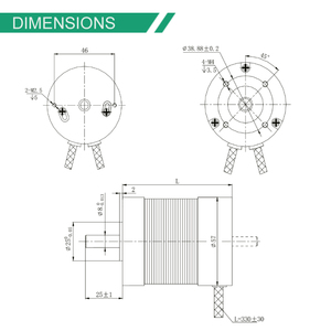 Moteur Fulling 57mm NEMA23 0.4N.m 36V 166w moteur de pêche à la traîne sans balais moteur à courant continu régulier sans balais - Product Image 2