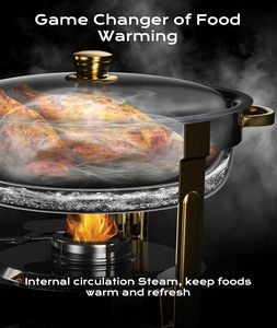 <span class=keywords><strong>Hot</strong></span> bán chafing món ăn cho tự chọn vòng chafing món ăn tự chọn Set thép không gỉ chafers và tự chọn ủ bộ cho các bên - Product Image 3