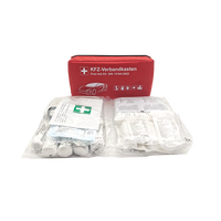 Kit de premiers secours jetable pour la sécurité automobile conforme à la norme DIN13164-2022, source d'alimentation manuelle en nylon