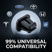 Nouvel ensemble de 435 attaches universelles pour panneaux de porte et pare-chocs de voiture, compatible avec les camions tout-terrain et les SUV, série YURAN, en boîte