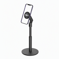 Support de téléphone magnétique télescopique de haute qualité à prix d'usine, trépied de bureau réglable pour selfie, support de téléphone rotatif en stock