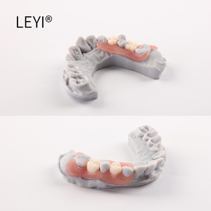 Résine dentaire flexible durable LEYI DFD01 1 kg/bouteille 100% pureté pour bases de prothèses dentaires imprimées en 3D Haute résistance aux chocs Transparente - Product Image 4