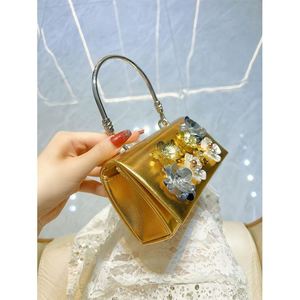 Handgefertigte Diamant-Clutch-Taschen Damen Kristall-Tiermotiv-Handtasche Abend-Party-Balltasche mit Strasssteinen Umhängetasche - Product Image 1