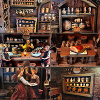 Y-TOP Kit de Modélisme DIY en Bois 3D à Assembler, Thème Taverne Ancienne, pour Adultes, Jouet de Construction Architecturale