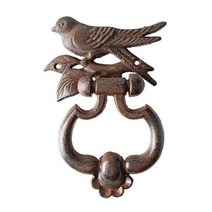 Fabricación de Aldabas de puerta de pájaro marrón antiguo para puerta delantera <span class=keywords><strong>aldaba</strong></span> de puerta en forma de pájaro de <span class=keywords><strong>hierro</strong></span> fundido - Product Image 1