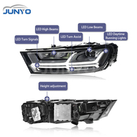 Phares LED Junyo, mise à niveau DRL, phares laser pour Audi Q7 2016-2019, lentilles LED haut de gamme de style aéronautique