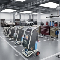 Máquina de Recuperación y Recarga de Refrigerante R134a para Aire Acondicionado de Automóvil HONOW L180A AC 220-240V Capacidad del Cilindro 13.6kg