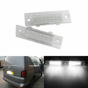 Luces LED para Matrícula de Volkswagen 3B5943021B, Luz Blanca, Carcasa Transparente, Distancia entre Orificios de 205 mm, Tipo Empotrado - Product Image 1