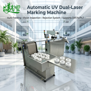 Machine de marquage laser double UV avec alimentation automatique et système de rejet par inspection visuelle, prend en charge DXF/AI/PLT - Product Image 1