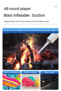 مكنسة صغيرة لاسلكية قابلة لإعادة الشحن 2 في 1 مكنسة كهربائية محمولة لاسلكية بدون أسلاك سيارة صغيرة - Product Image 3