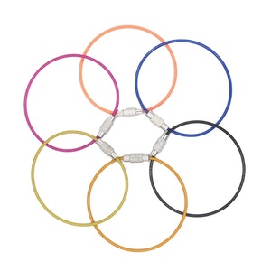 YIWANG - Llavero de Acero Inoxidable con Anillo de Cierre de Rosca y Cable Metálico de 150 mm, Venta al por Mayor - Product Image 1