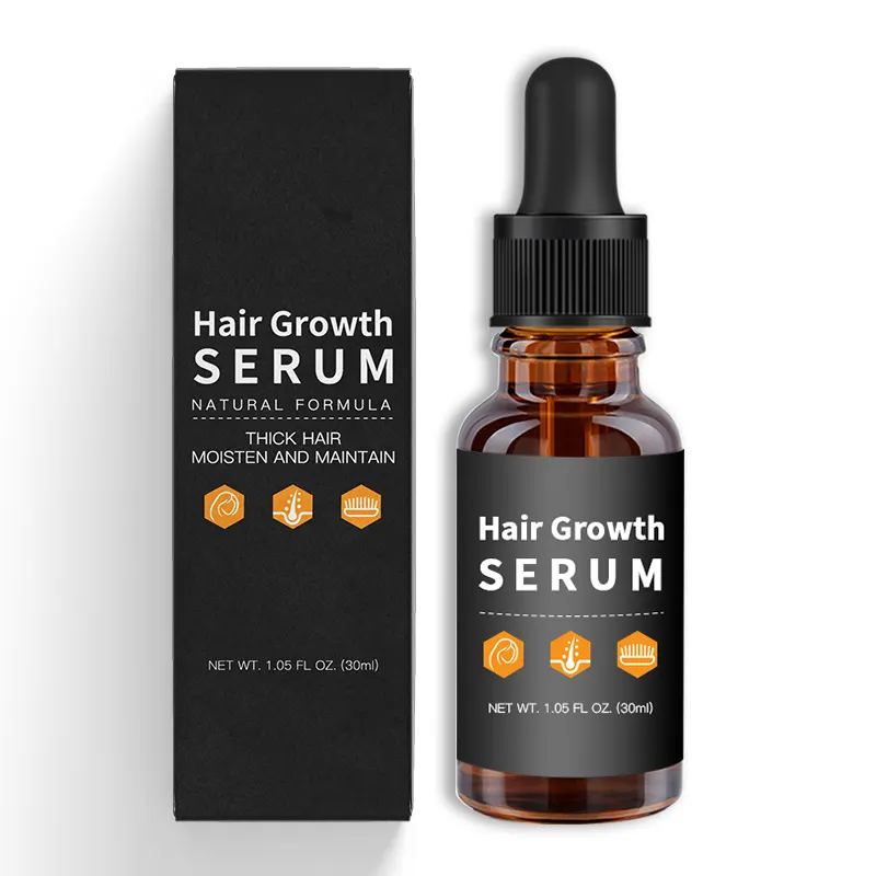 OEM Organic Polygonum Multiflorum Ginseng Ginger Hair Growth Serum Biotin Deeply Nourish Repair Hair Grow