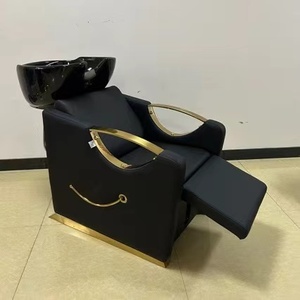 Muebles de Salón de Belleza Modernos Estilo XM 2024, Muebles de Masaje Reclinables, Cama para Lavado de Cabello, Silla de Champú Clásica con Lavabo - Product Image 1