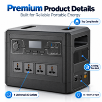 Station d'alimentation portable haute performance 2000W, batterie LiFePO4 2016Wh, générateur solaire de secours pour utilisation en extérieur