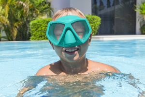 Bestway 22059 enfants demi-visage double lentille sangle en silicone tuba masques de plongée <span class=keywords><strong>cressi</strong></span> à vendre - Product Image 6