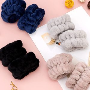 Bowknot Bow Maquillage Bandeaux pour Laver Serviette Bracelets Cheveux Bandeau Visage Lavage Bracelet pour Femmes Filles Maquillage - Product Image 3