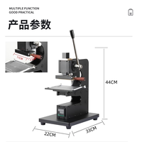 Máquina de Estampagem Digital Automática por Compressão, Prensa Térmica para Hot Stamping, Gravação em Couro e Moldes de Latão, para Bonés e Canecas