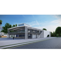 Costruzione dell'officina del magazzino di alto aumento con la struttura d'acciaio prefabbricata