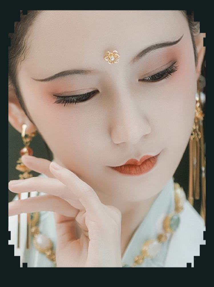 9色中国风图案眼影调色板微光闪闪眼影调色板防水持久眼妆 - buy