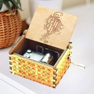Boîte à musique en bois gravée au laser à manivelle, 28 designs, écologique, cadeau de mode, promotionnelle, Melody, <span class=keywords><strong>The</strong></span> <span class=keywords><strong>Promised</strong></span> <span class=keywords><strong>Neverland</strong></span> - Product Image 6