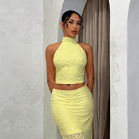 Robe deux pièces décontractée pour femmes, couleur unie, style enveloppant sans manches, respirante pour un usage quotidien, design ajusté