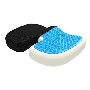 Office Chair Memory Foam Firm Coccyx Pad Tailbone Sciatica Lower Back Pain Relief Gel Seat Cushion Supplier