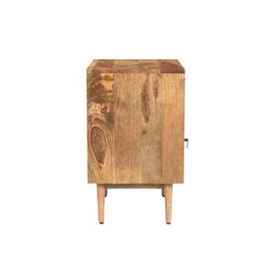 Mesitas de Noche de Madera Sólida con Acabado Natural de la Colección Modern Luxury, con un Diseño Contemporáneo Único, Muebles Elegantes para Dormitorio - Product Image 5