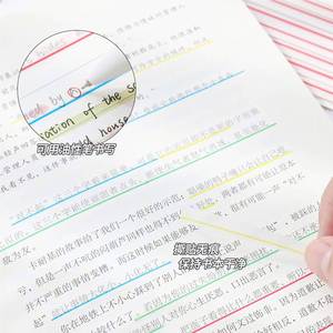 9 Packs Transparent Self-Adhesive Sticky Notes Memo <b>Pad</b> Long Thin Page Markers Writable Index Tabs for Book Reading Office Gift - Product Image 5