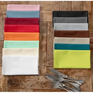 Serviettes en polycoton 47x47, merchandising personnalisé - Product Image 3