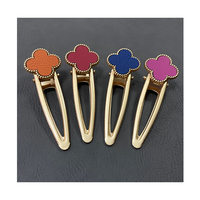 Pince à cheveux en cuir pour femmes avec gravure laser Accessoires cheveux cadeaux fantaisie
