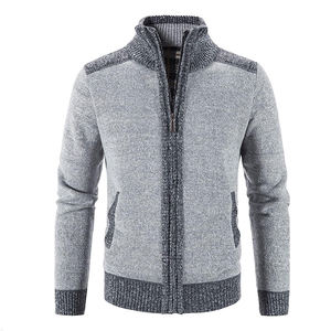 High Quality Custom OEM Breathable Men's <b>Sweaters</b> <b>Long</b> Sleeves Wool <b>Sweater</b> Custom Knitted <b>Cardigan</b> Zipper Men's <b>Sweater</b> - Product Image 2