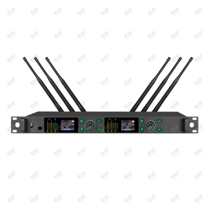 Micrófono Recargable Inalámbrico UHF de Doble Canal con Salida XLR para Canto y Actuaciones en Escenario - Product Image 2