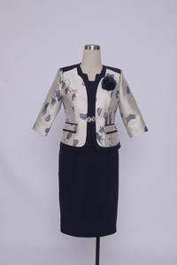 Vestido de Fiesta Formal para Mujer, Talla Grande, Brocado de Alta Calidad, Corte Recto, Largo hasta la Rodilla, 5XL, ODM - Product Image 4