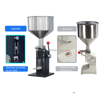 Machine de remplissage manuelle quantitative de liquides A03, capacité de 5 à 50 ml, 100 ml, pour lotion, huile, boissons, produits chimiques, pneumatique, verre