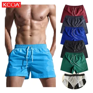 Bán Buôn Beachwear Quần Short Bãi Biển Áo Tắm Bơi Nam Sexy Đồng Bằng Bơi Quần Short