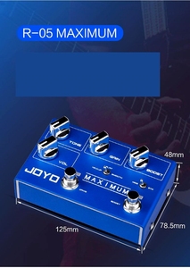 JOYO-Distorsión <span class=keywords><strong>de</strong></span> efecto guitarra, bloque único <span class=keywords><strong>de</strong></span> doble canal, sobrecarga <span class=keywords><strong>de</strong></span> <span class=keywords><strong>voz</strong></span> - Product Image 3