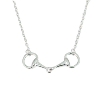 MC624 Vente en gros collier à double fer à cheval plaqué or Bijoux de cheval Anneau en D Collier à pendentif en cuivre pour femmes