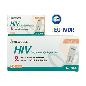 Prueba Rápida <span class=keywords><strong>de</strong></span> Anticuerpos contra el VIH 1+2 NewScen, Resultado Rápido en 15 Minutos, Almacenamiento a Temperatura Ambiente, Certificación CE IVDR e ISO 13485 - Product Image 6