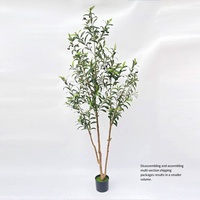 Arbre d'olivier artificiel en pot, design moderne et luxueux, plastique, haute simulation, pour la maison et le jardin, bonsaï