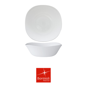 Parma Square Salad Bowl 25 × 25 cm White Glass Bormioli Rocco - Product Image 4