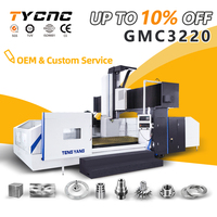 Mesin Penggilingan CNC Gantry Pabrik China GMC3220 BT50 1800X3000MM Kontrol GSK Pusat Pemesinan Tugas Berat
