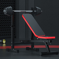 Banc de musculation pliable multifonctionnel réglable pour presse à poids, équipement de fitness complet pour entraînement à domicile