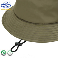 Chapeau Bob Décontracté Personnalisé en Coton Doux et Polyester Couleur Unie à Large Bord avec Poche pour Activités de Plein Air et Randonnée Unisexe