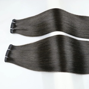 2024最高品質のフラット横糸ヘアエクステンションロシアの髪最新のフラット横糸エクステンション二重描画生バージンヘア - Product Image 1