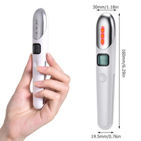 Ooggezichtsmassager Trillingen Verwarmde gezichtsmassage Wand Pen Donkere kringen Wallen Anti-rimpel Huidverzorgingshulpmiddel