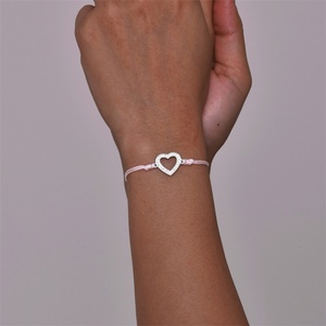 High Quality Eco-friendly Stainless Steel Gold-color Trendy Charm <b>Braided</b> Adjustable Bracelet for Women - Product Image 3