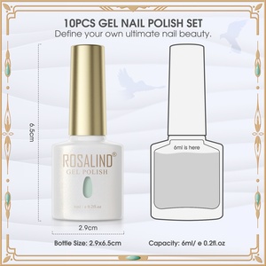 Set of 10 <strong>UV</strong> Gel Nail Polishes Exclusive for Nail Salons Gel Nail Polish <strong>UV</strong> Set - Product Image 4