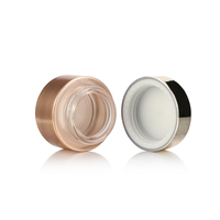 De luxe 20ml 30ml 50ml 60ml 80ml 100ml 120ml 150ml Brun Cylindre Cosmétique Ensemble Verre Pot de Crème Cosmétique Contenant