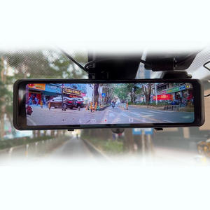 Caméra de tableau de bord de voiture à double objectif 4K, écran tactile de <span class=keywords><strong>12</strong></span> pouces, DVR avec WiFi, GPS, vision nocturne, avant et arrière, 2 canaux - Product Image 6